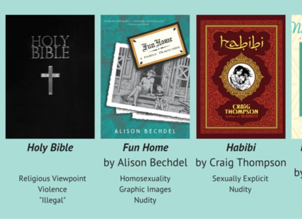 selection of books from 2015, including the Bible