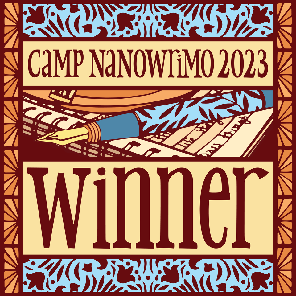 I won NaNoWriMo Camp 2023 during Disability Pride Month!: Fiction